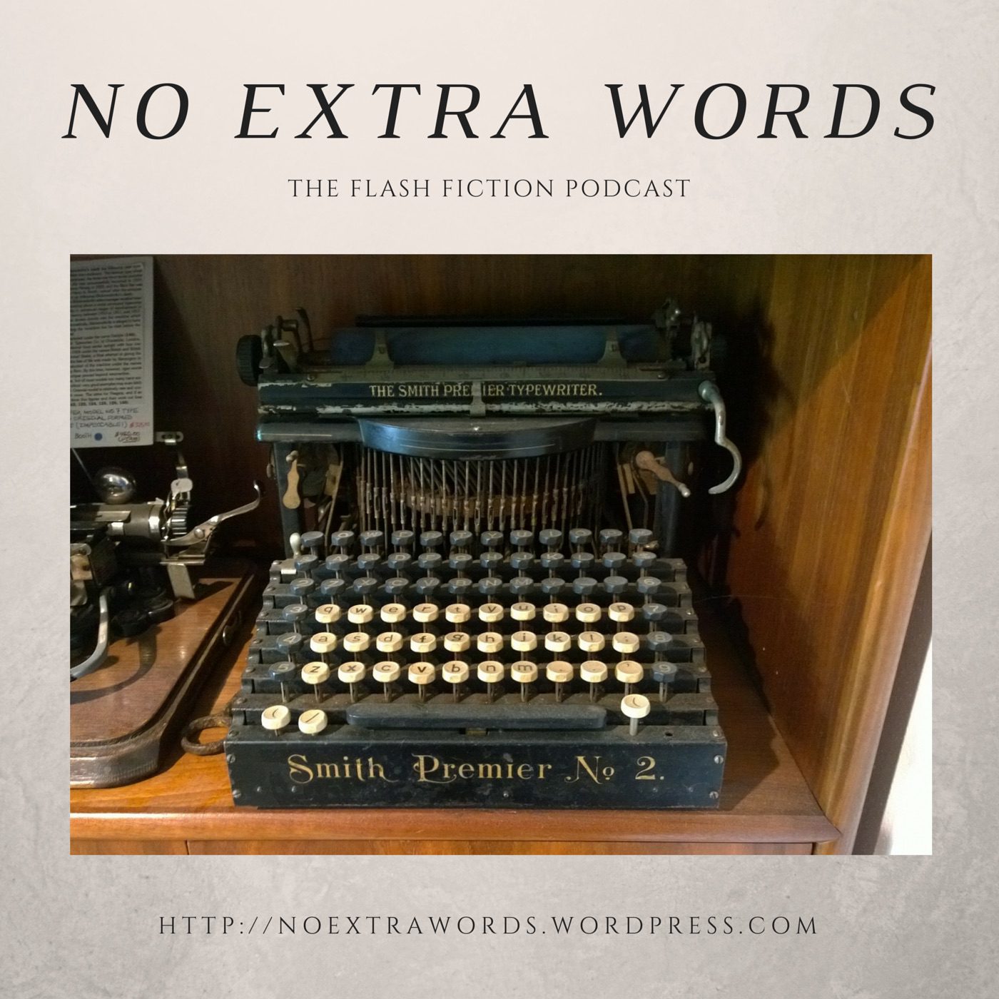No extra words podcast artwork