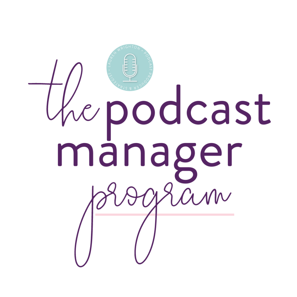 The podcast manager program logo