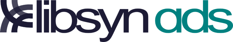 Libsyn Ads text logo in green and black