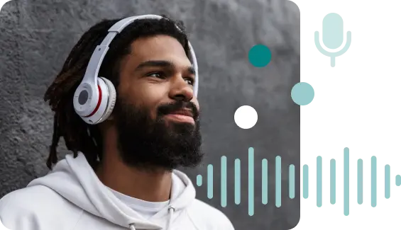 Man with headphones
