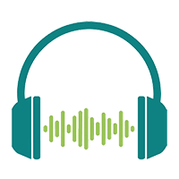 Icon of headphones with equalizer